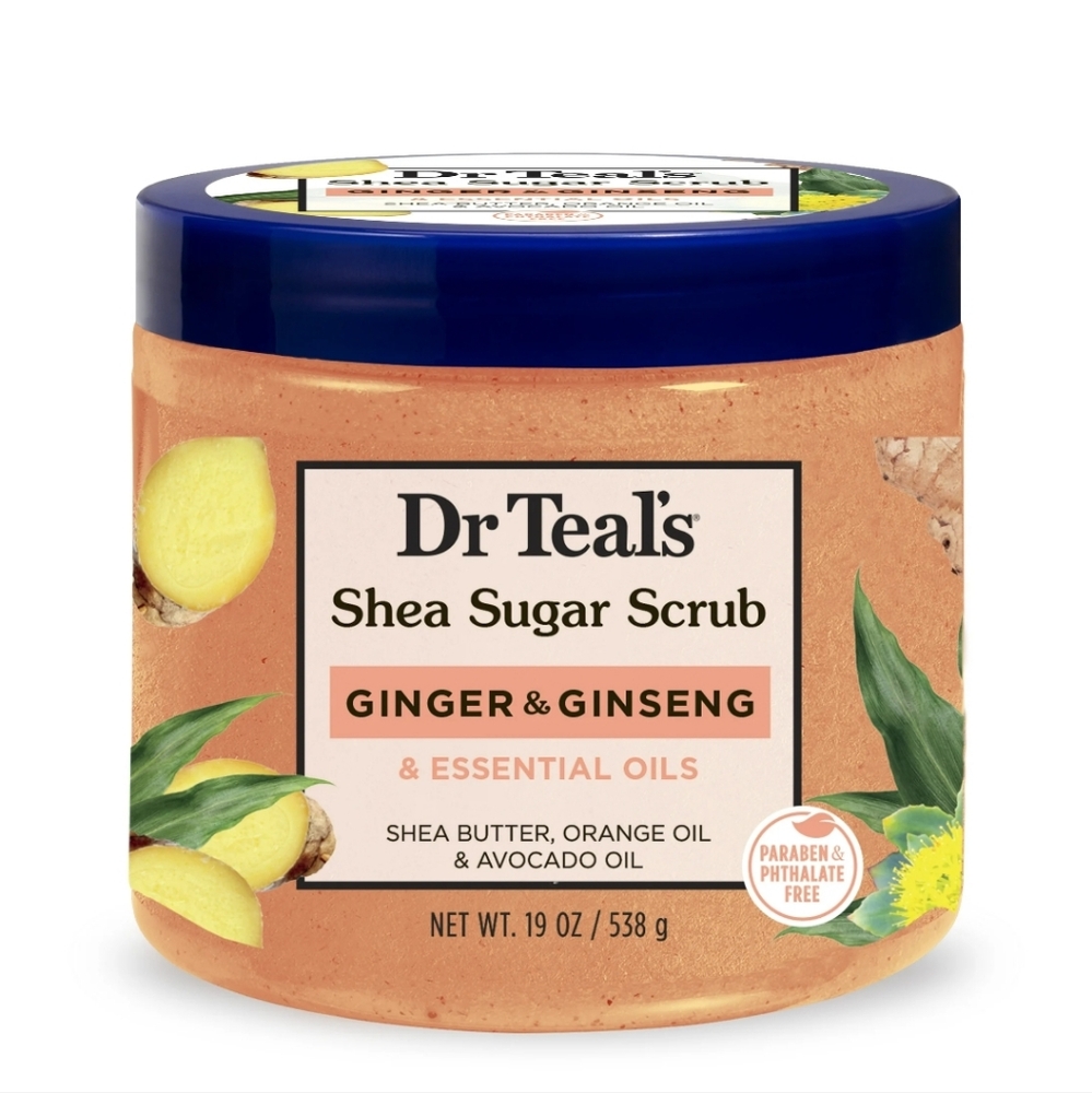 🧡NWT Dr. Teal's - Shea Sugar Body Scrub - Ginger & Ginseng🧡19oz